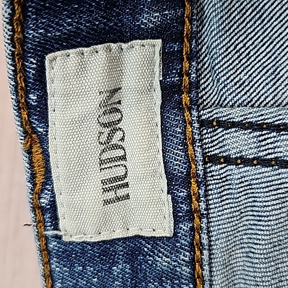NEW HUDSON NATALIE SUPER SKINNY DISTRESSED 5 POCKET DENIM BLUE JEANS - Picture 11 of 14